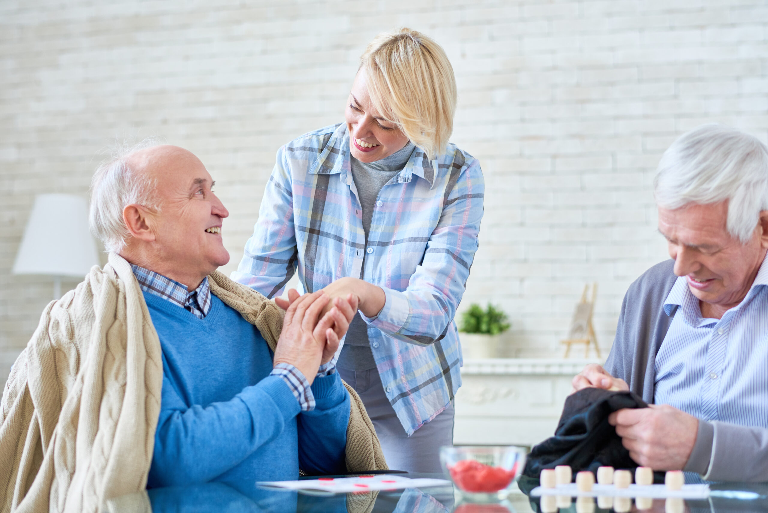 Seniors in Retirement Home